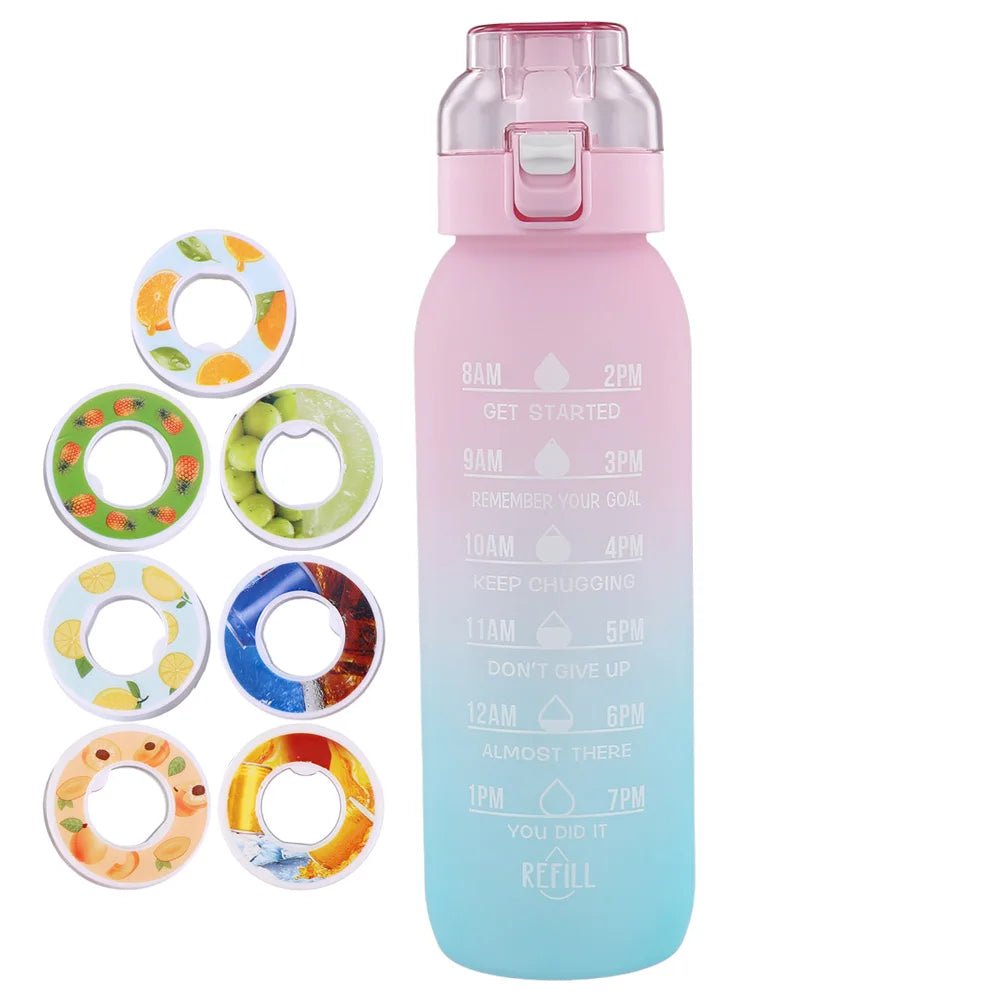 1000ML fruit flavor water bottle - Geurwaterbeker met handvat - Bivakshop