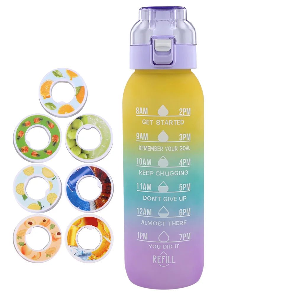 1000ML fruit flavor water bottle - Geurwaterbeker met handvat - Bivakshop