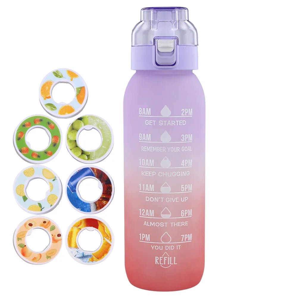 1000ML fruit flavor water bottle - Geurwaterbeker met handvat - Bivakshop