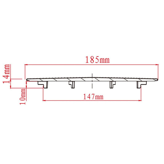 185mm afvoerbedekking roestvrij - Staal chroom voor sink bowl - Keuken en badkamer - Bivakshop