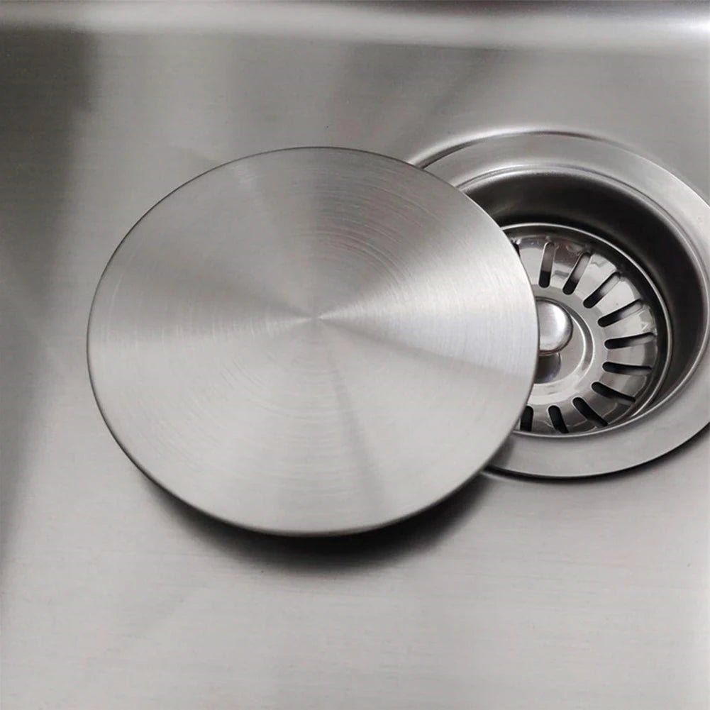 185mm afvoerbedekking roestvrij - Staal chroom voor sink bowl - Keuken en badkamer - Bivakshop