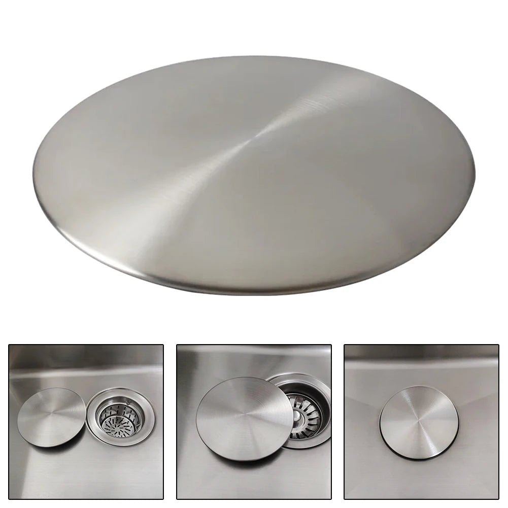 185mm afvoerbedekking roestvrij - Staal chroom voor sink bowl - Keuken en badkamer - Bivakshop