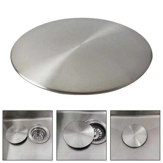 185mm afvoerbedekking roestvrij - Staal chroom voor sink bowl - Keuken en badkamer - Bivakshop