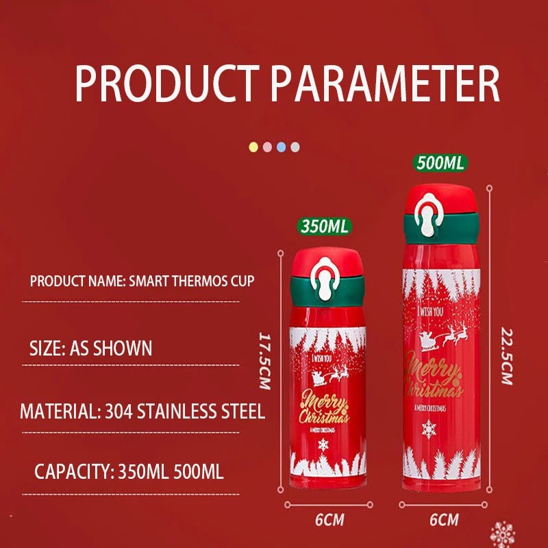 304 Roestvrijstalen thermosbeker - Creatief kerst - & nieuwjaarscadeau - Bivakshop