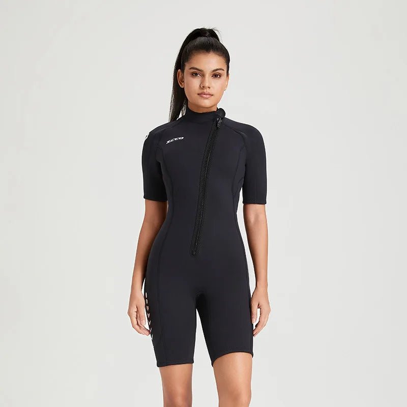 3mm neopreen surfpak - Korte mouwen duik zwem en surfpak - Voor mannen en vrouwen - Bivakshop