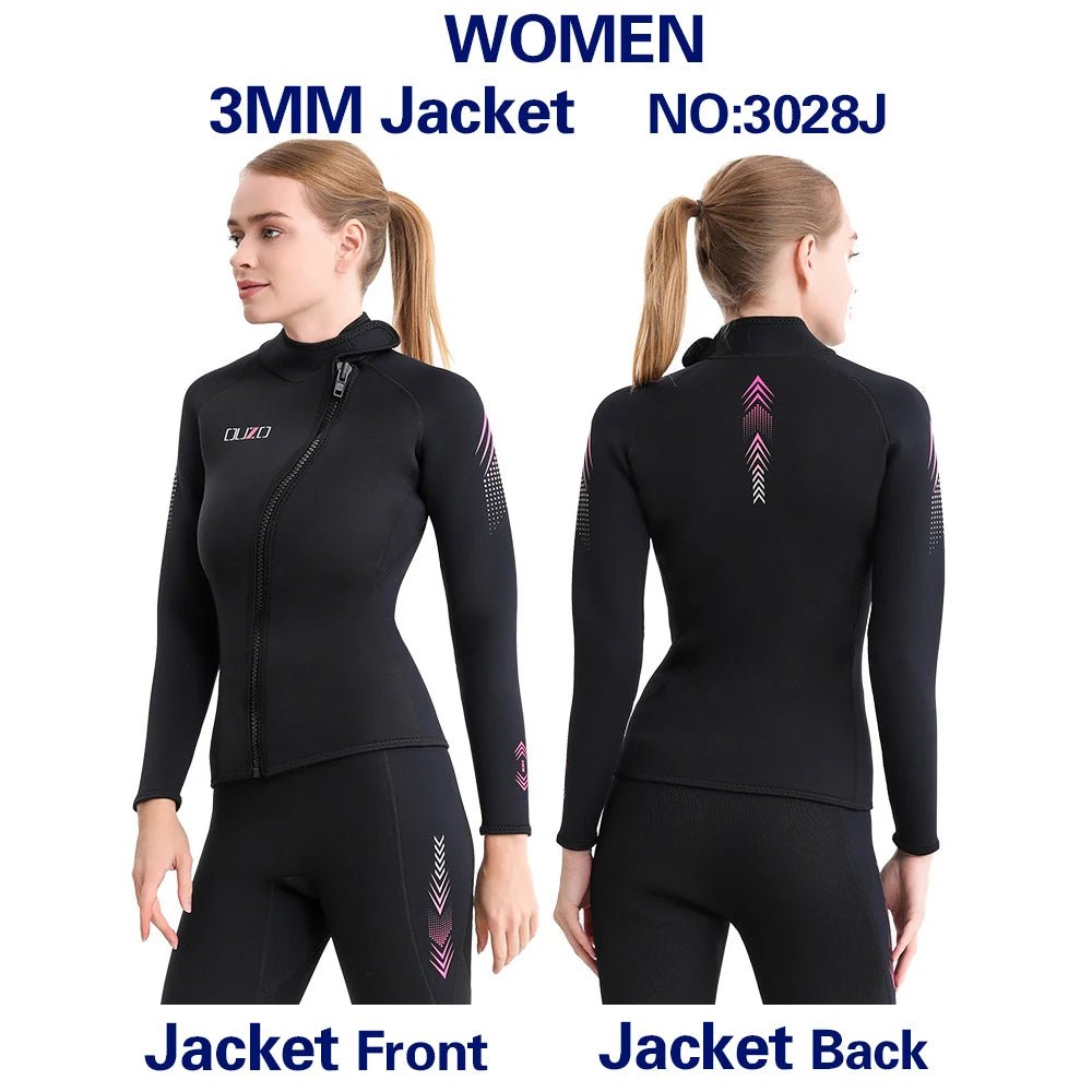 3mm neopreen wetsuit - Meren dames super elastisch - Split jack en broeketsuit - Bivakshop