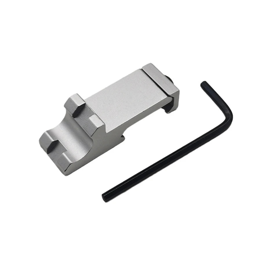 45 graden offset - zijadapter - RTS 20mm rail tactische zaklamp, laser en scope mount - Bivakshop