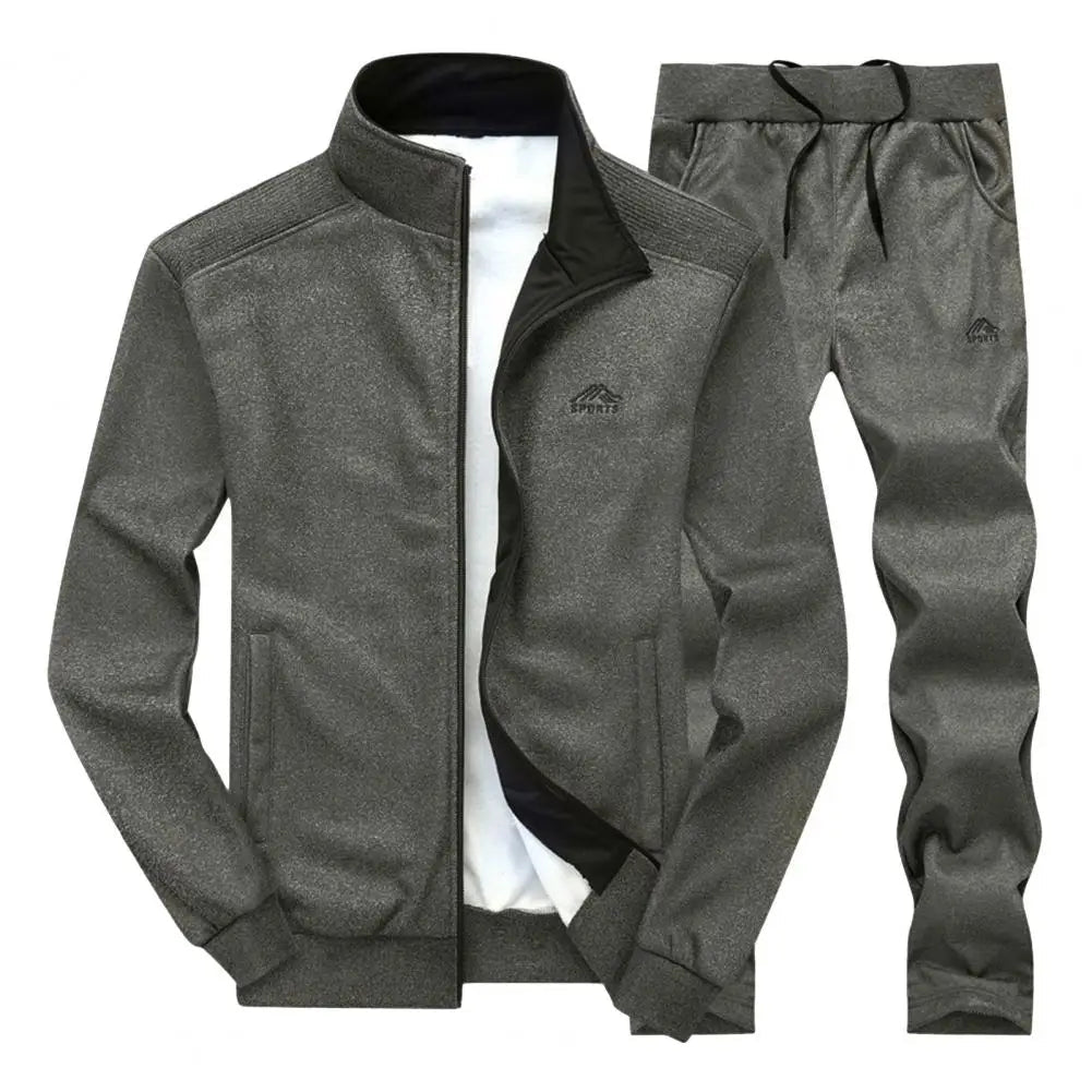 4XL heren oversized joggingpak - Casual sportset met rits - Geschikt voor herfst en winter - Bivakshop