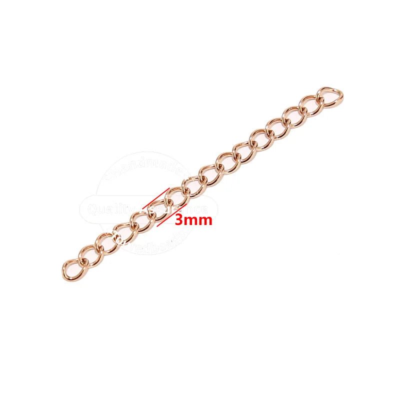 50 stuks roestvrijstalen verlengketting - 2 inch zilverkleurig - Voor sieraden maken en DIY - projecten - Bivakshop