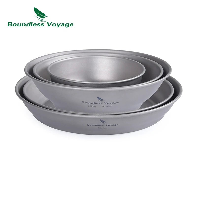 Boundless voyage - Titanium schaal en serviesset - Enkelwandig kamperen - Bivakshop