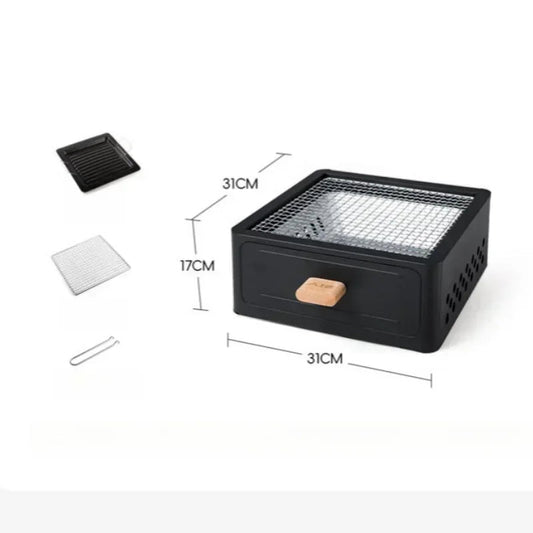 Buiten bbq kampeerkachel - Bbq grill met ontstekingsapparaat - Voor koken - Bivakshop