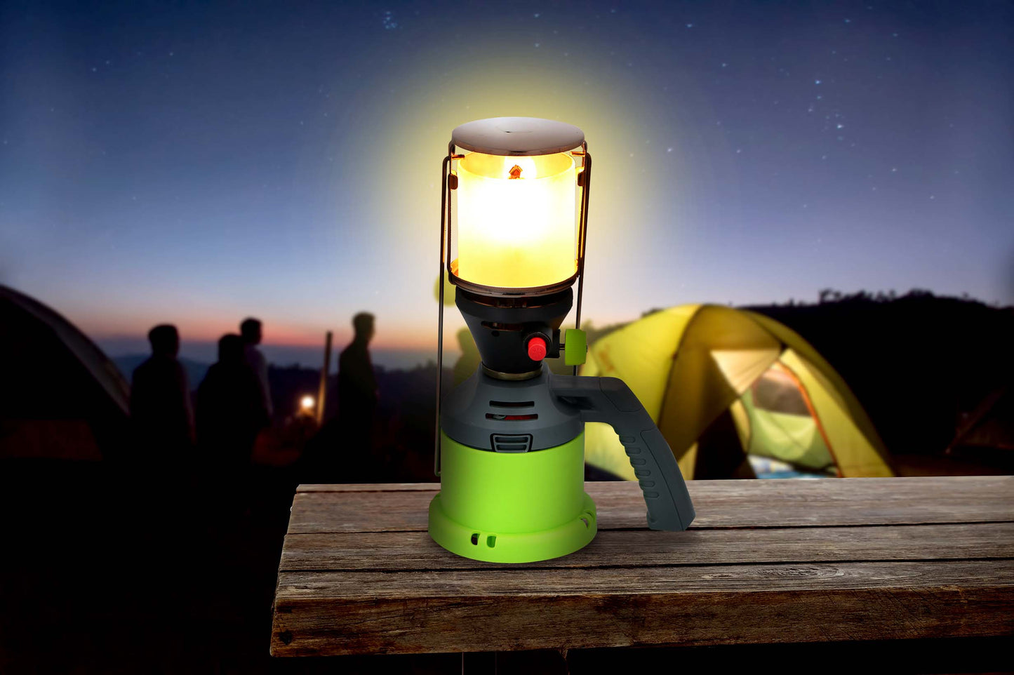 Camping gaslamp met 3 gaskousjes - Heldere verlichting voor buitenavonturen - Bivakshop