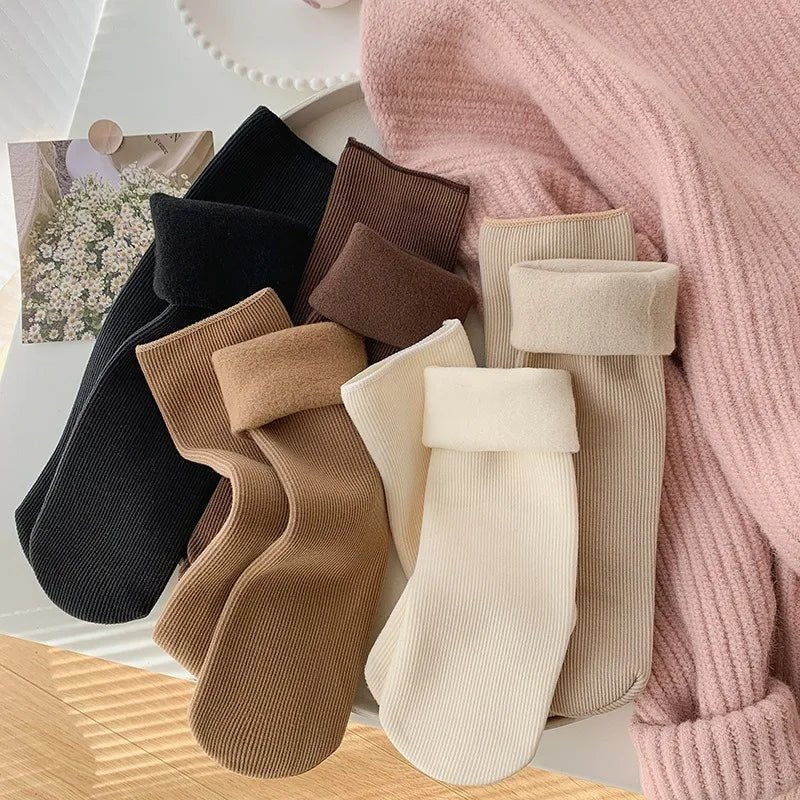 Cashmere sneeuwsokken dames - Warme dikke sokken - Winter knusse vloerhose - Bivakshop