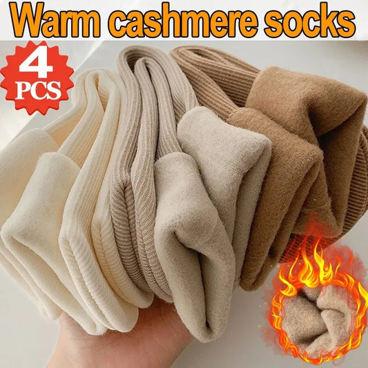 Cashmere sneeuwsokken dames - Warme dikke sokken - Winter knusse vloerhose - Bivakshop