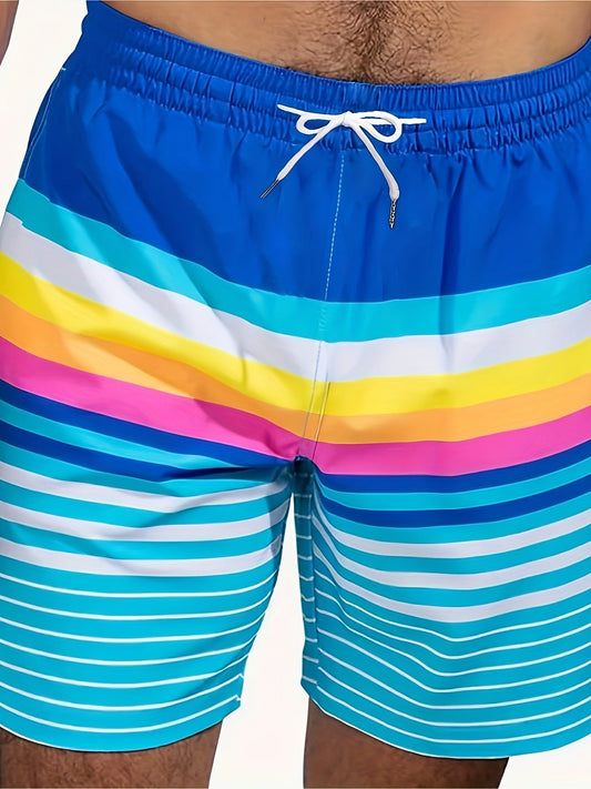 Casual kleurblok heren shorts - Trekkoord en zakken - Zomerse bermuda voor strand sport - Bivakshop