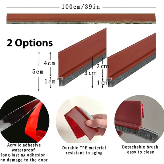 Deurtochtstopper - 20/40 cm/1m - Weerbestendige afdichting voor deur en raam - Bivakshop