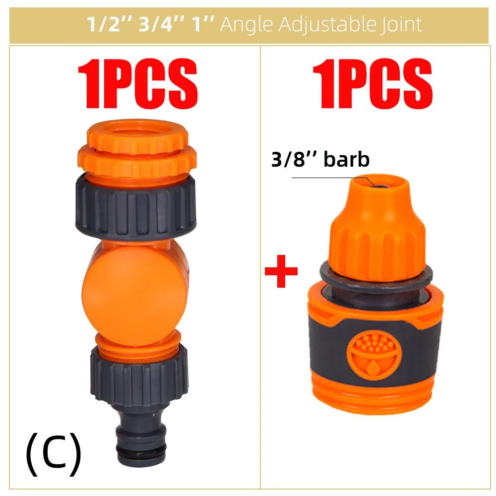 Draaibare kraanadapter voor tuin, boerderij & autowassen - 1/2", 3/4" & 1" draadmaat - Bivakshop