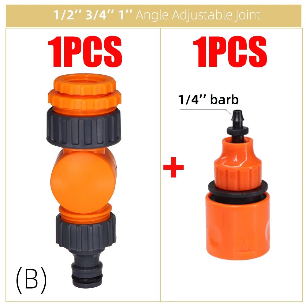 Draaibare kraanadapter voor tuin, boerderij & autowassen - 1/2", 3/4" & 1" draadmaat - Bivakshop