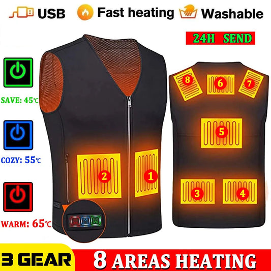 Elektrisch verwarmde bodywarmer - Slim fit - USB oplaadbaar - Bivakshop