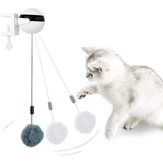 Elektronisch kattenspeeltje met bewegingssensor - YoYo bal - Interactief en draaiend speeltje voor katten - Bivakshop