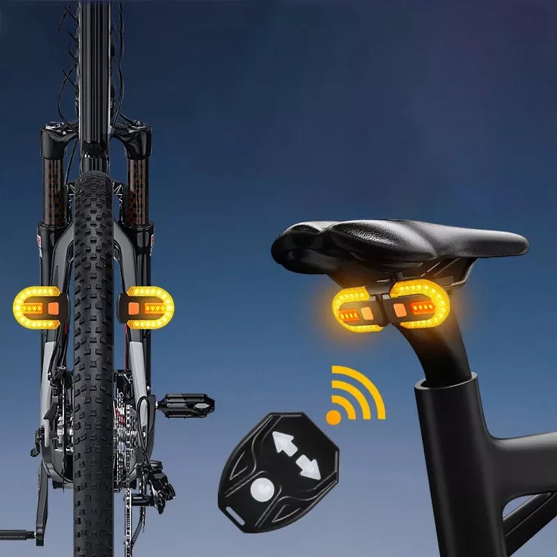 Fiets signaal achterlicht - Led usb oplaadbaar draadloze achterlamp - Voor mountainbike - Bivakshop