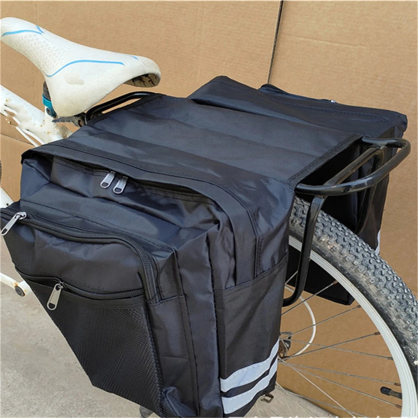 Fiets tas - 2 in 1 achterrek bagage tas - Regenbestendigheid voor mountainbike roadbike - Bivakshop