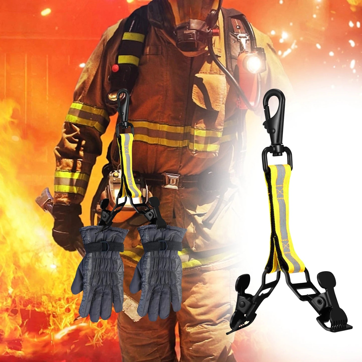 Firefighter handschoen band - Reflecterend nylon - Duurzaam en praktisch - Bivakshop