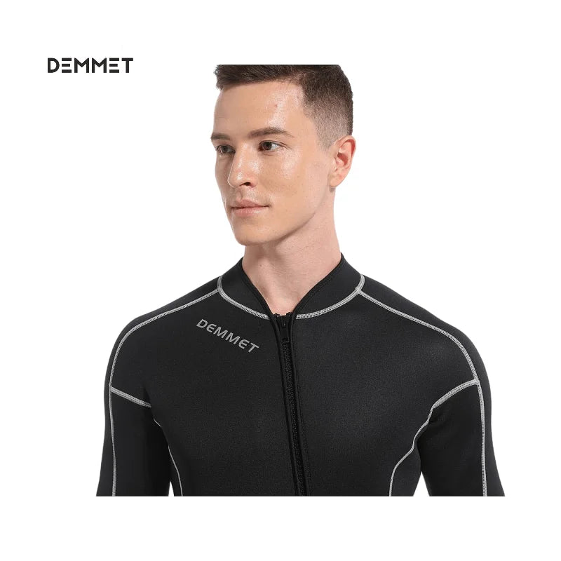 Heren Wetsuit - 3mm neopreen korte mouwen - Eendelig warm zwem duikpak - Bivakshop