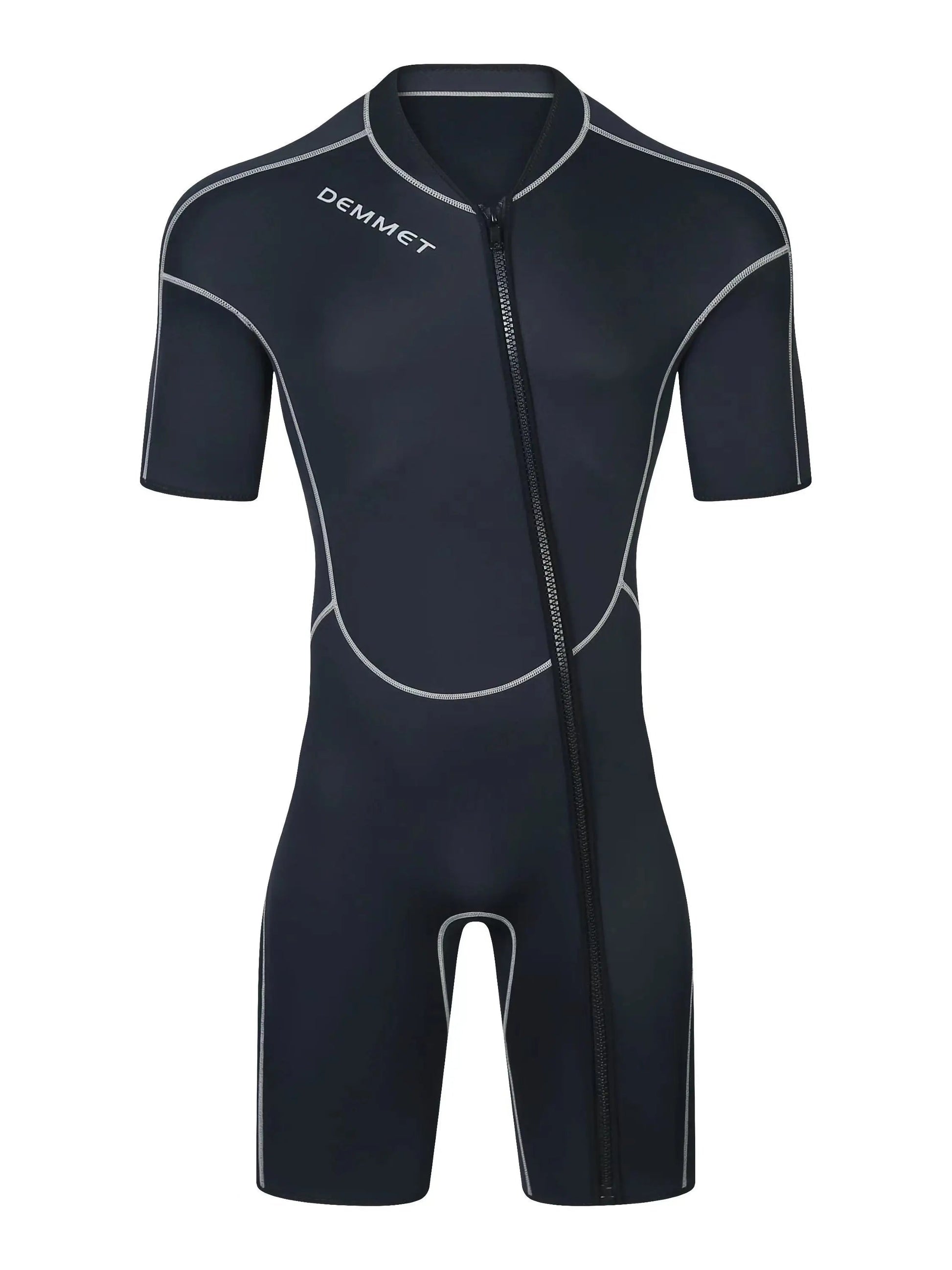 Heren Wetsuit - 3mm neopreen korte mouwen - Eendelig warm zwem duikpak - Bivakshop