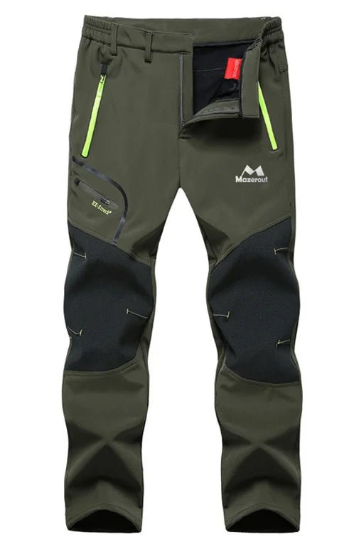 Heren winter fleece broek - Waterdicht voor outdoor activiteiten - Voor wandelen en skiën - Bivakshop