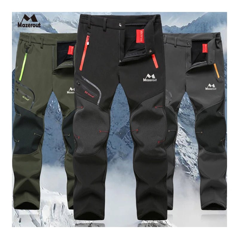 Heren winter fleece broek - Waterdicht voor outdoor activiteiten - Voor wandelen en skiën - Bivakshop