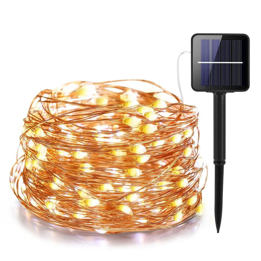 IR dimbare LED zonne - energie lichtsnoer - 11m/21m/31m/51m - Voor buiten feest & kerstverlichting - Bivakshop