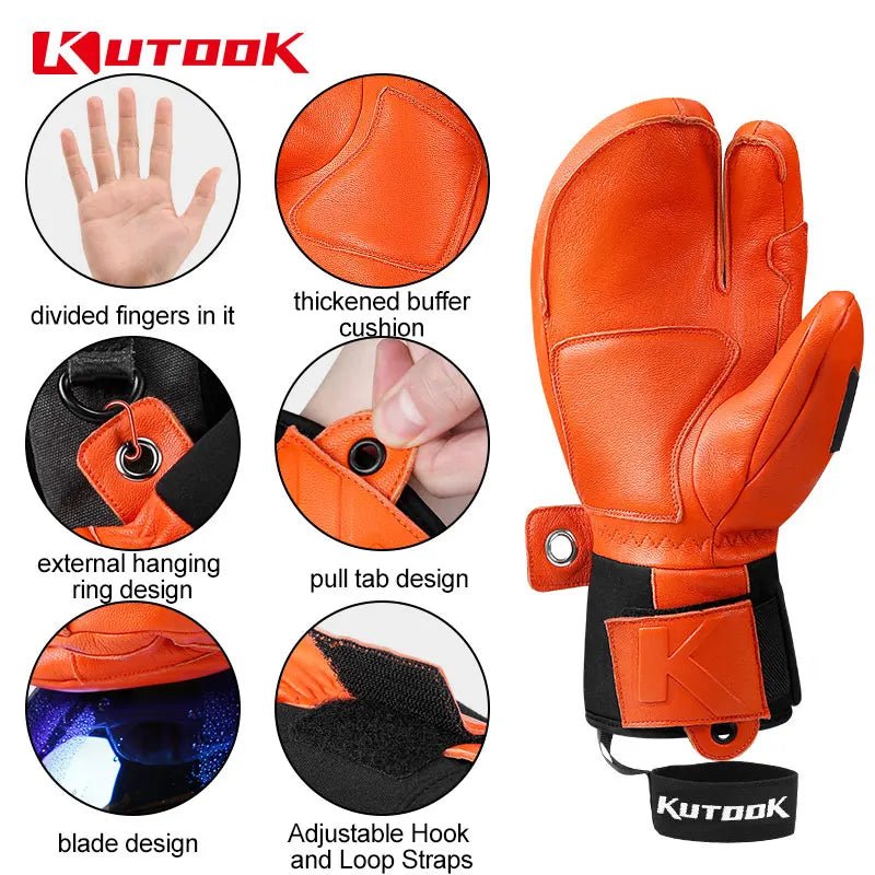 KUTOOK ski handschoenen - Waterdicht en warm - Winterhandschoenen unisex - Bivakshop