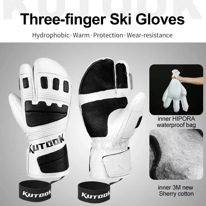 KUTOOK ski handschoenen - Waterdicht en warm - Winterhandschoenen unisex - Bivakshop