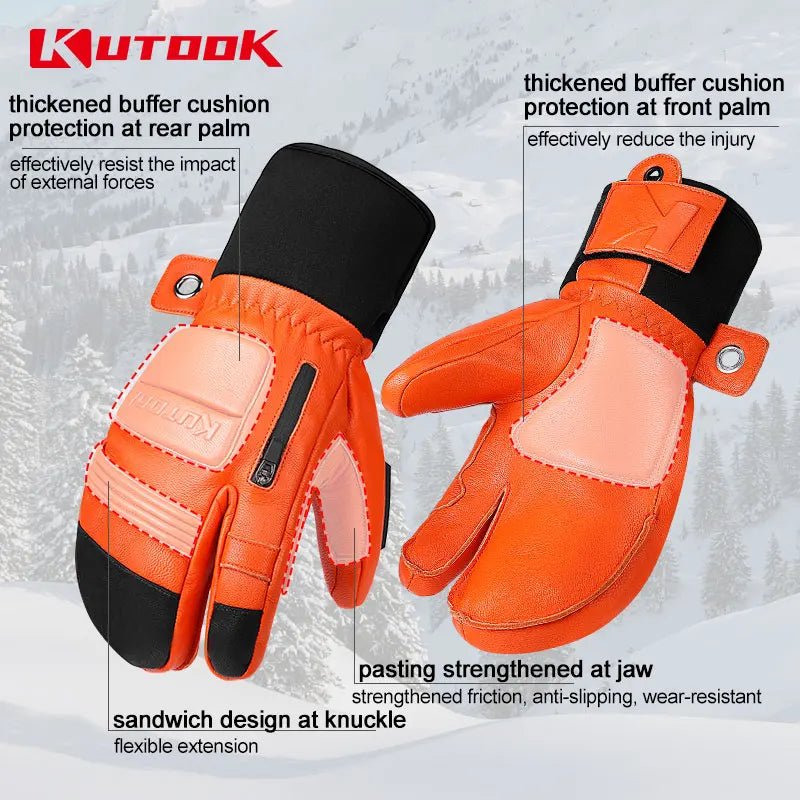 KUTOOK ski handschoenen - Waterdicht en warm - Winterhandschoenen unisex - Bivakshop