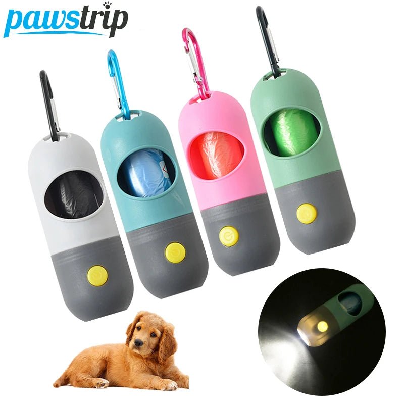 LED licht huisdier afvalzak dispenser - Praktische poepzakjeshouder voor honden en katten - Bivakshop