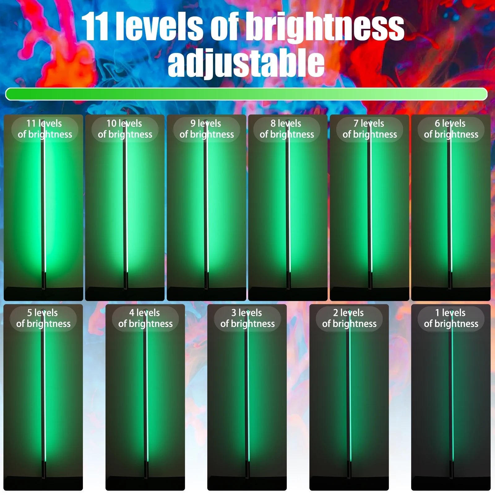 LED sfeerlicht 120 cm - 4 - pack met afstandsbediening - RGB - kleurverandering voor feestdecoratie - Bivakshop