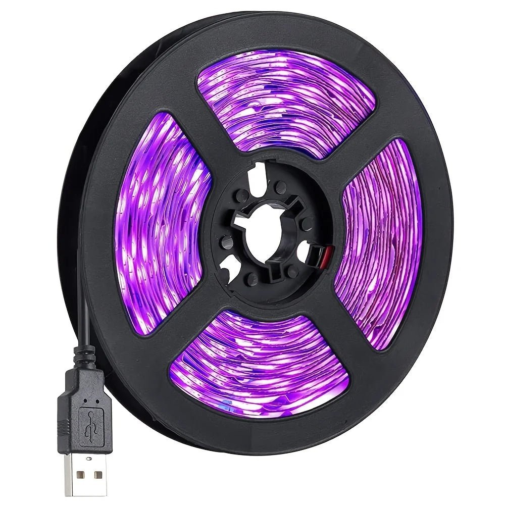 LED strip verlichting met batterijbox - UV, paars 5V USB backlight voor TV - Bivakshop