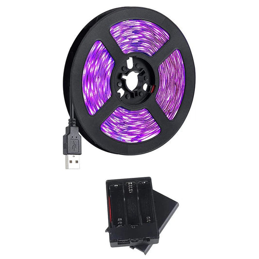 LED strip verlichting met batterijbox - UV, paars 5V USB backlight voor TV - Bivakshop