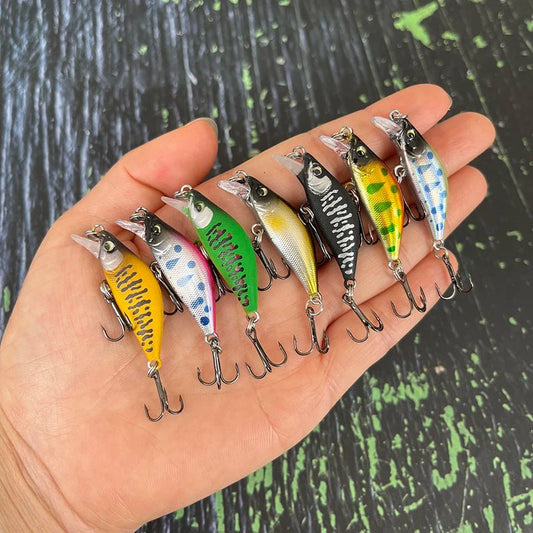 Mini sinking minnow - Kunstaas crankbait - Voor Zoetwaterbass - Bivakshop