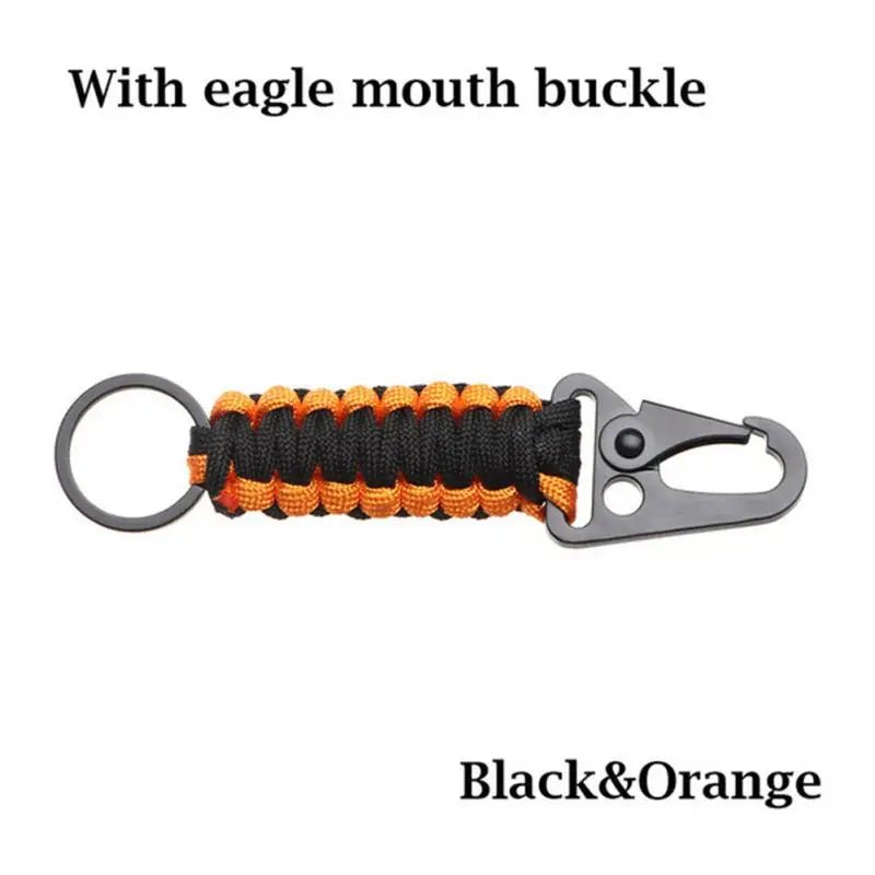 Multitool sleutelhanger voor buiten - Carabiner paracord touw voor - Kamperen en survival - Bivakshop