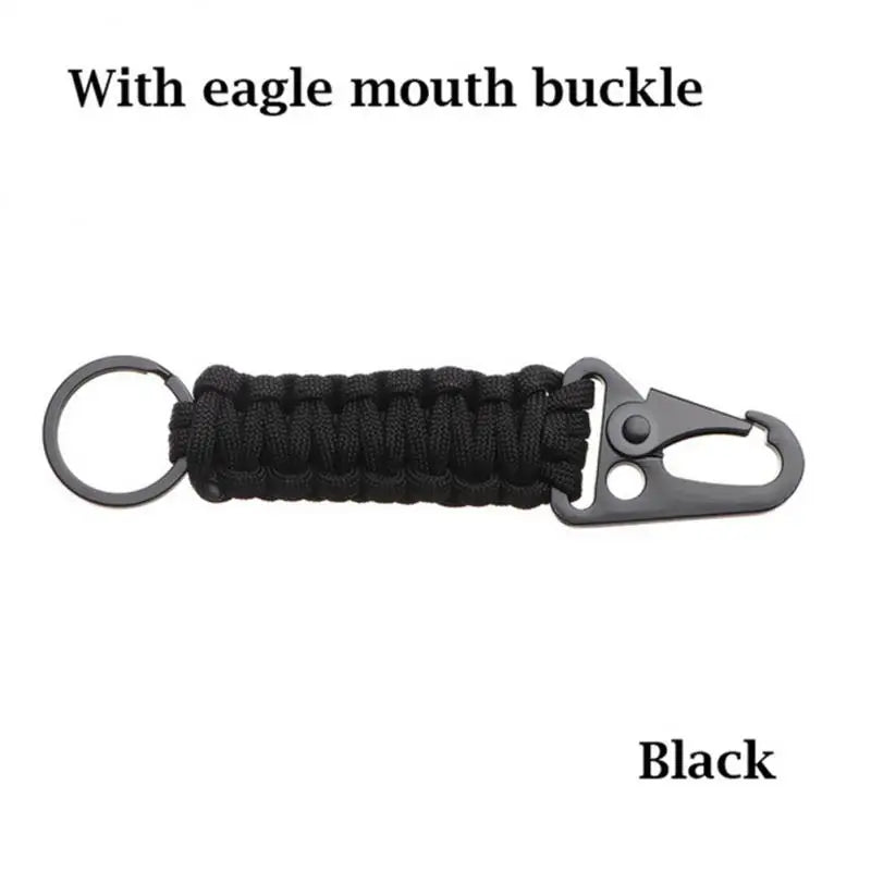 Multitool sleutelhanger voor buiten - Carabiner paracord touw voor - Kamperen en survival - Bivakshop