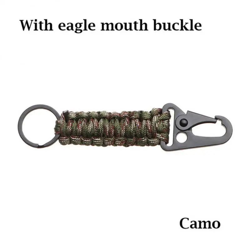 Multitool sleutelhanger voor buiten - Carabiner paracord touw voor - Kamperen en survival - Bivakshop