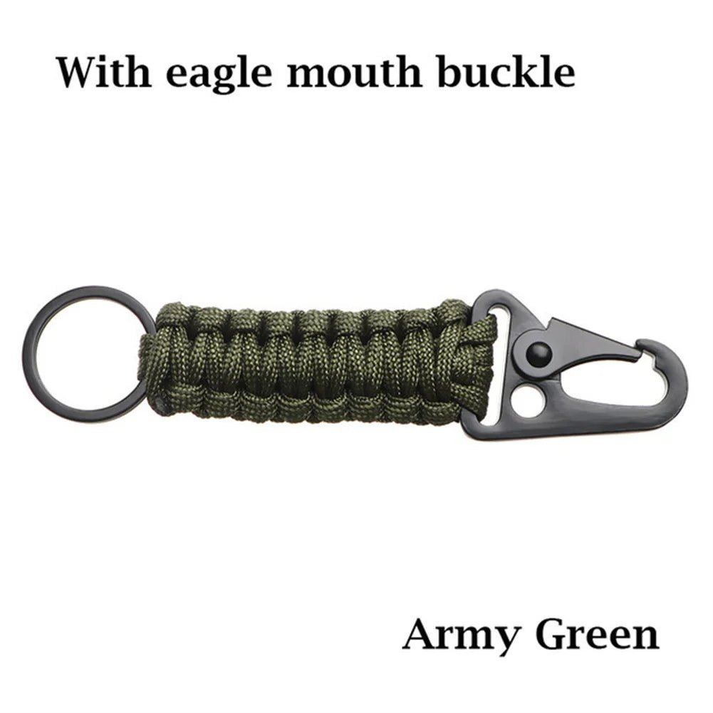 Multitool sleutelhanger voor buiten - Carabiner paracord touw voor - Kamperen en survival - Bivakshop