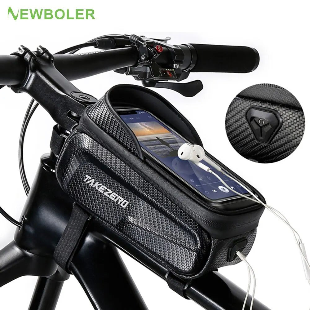 Newboler - Fiets tas waterdicht met touchscreen - Voor topbuis en bovenbuis mtb roadbike - Bivakshop