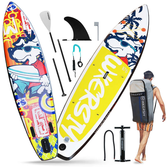 Opblaasbare stand up paddleboard - Sup board set - 6 inch dik - Bivakshop