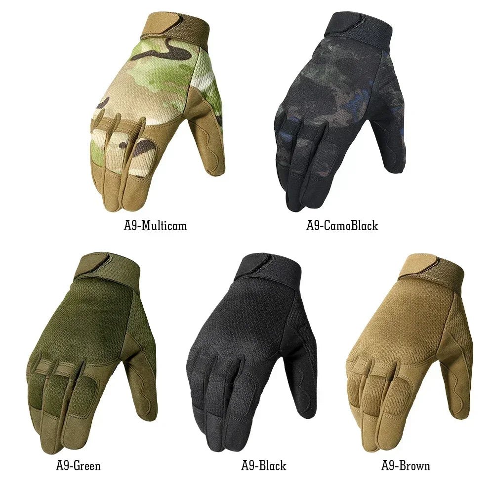 Outdoor tactische handschoenen - Full finger sporthandschoenen - Voor fietsen, airsoft, klimmen en paintball - Bivakshop