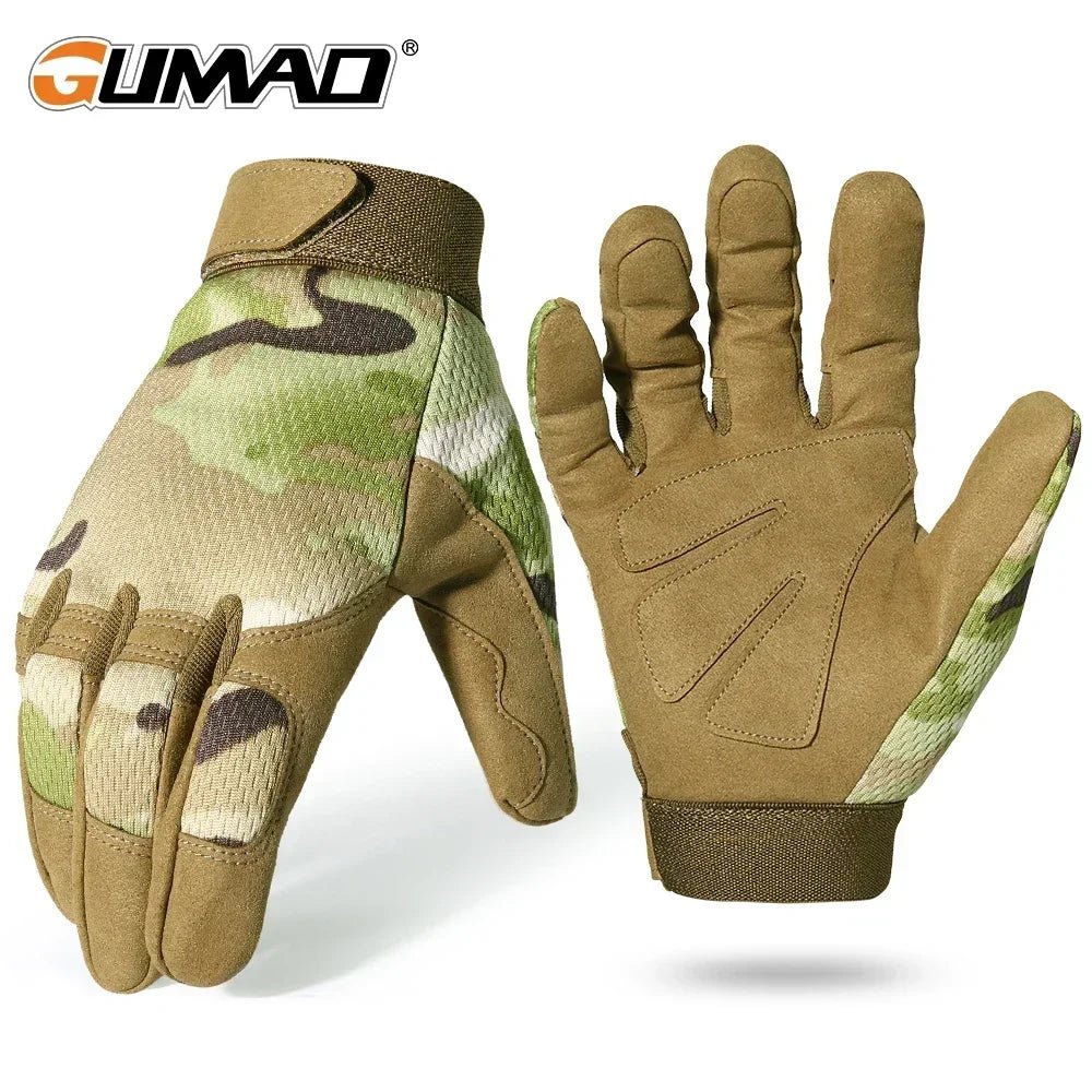 Outdoor tactische handschoenen - Full finger sporthandschoenen - Voor fietsen, airsoft, klimmen en paintball - Bivakshop