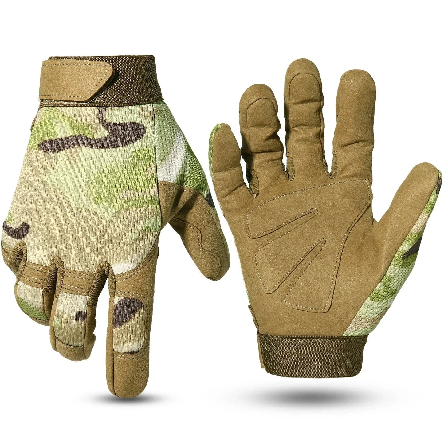 Outdoor tactische handschoenen - Full finger sporthandschoenen - Voor fietsen, airsoft, klimmen en paintball - Bivakshop