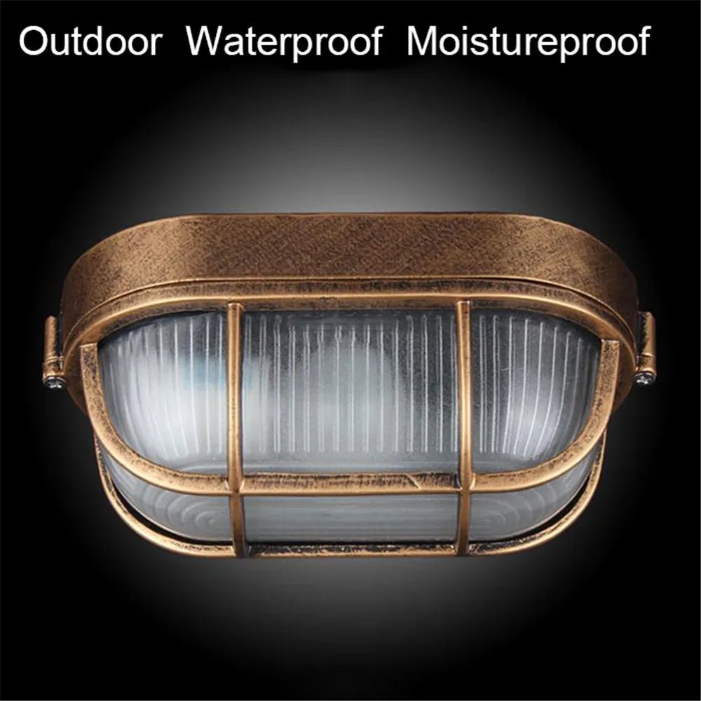 Retro vochtbestendige wandlamp - Waterdicht E27 plafondlamp - Voor buiten en veranda - Bivakshop